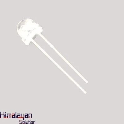5mm Led White To Red Round