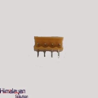 4pin Right Angle Female Connector Orange