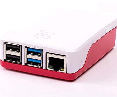 RASPBERRY PI 4 CASE RED & WHITE