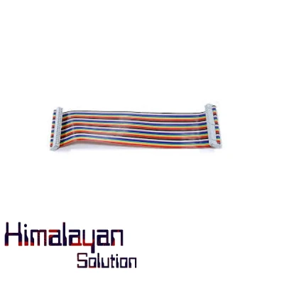 GPIO 40PIN T-TYPE RED BOARD WITH 40P RIBBON CABLE COMPATIBLE WITH RASPBERRY