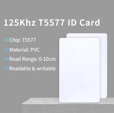 T5577 125Khz Blank Card Readable Writable
