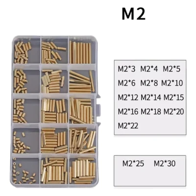 M2.0  Double-Pass Hexagonal Copper Column Hardware Screw Assortment Kit