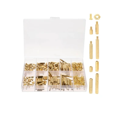 M3+4 Single-Head Hexagonal Copper Column Hardware Screw Assortment Kit