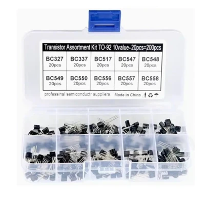 200PCS 10 Value NPN PNP Transistor BC327 to BC558 Assortment Kit