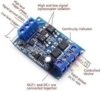 Generic MOSFET Trigger Switch Drive Module PWM regulator control current panel 10AMP 600W
