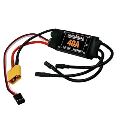 40A Brushless ESC 2-4S Speed Controller 5V 3A BEC with XT60 Plug