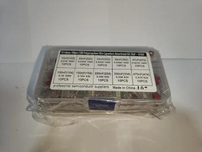 10 Kinds of CCB(10nF-470nF /154/224/334/63v-100v film capacitor set)