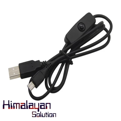 5V 3A USB to Type C Cable With ON/OFF Switch Power Control for Raspberry Pi 4B