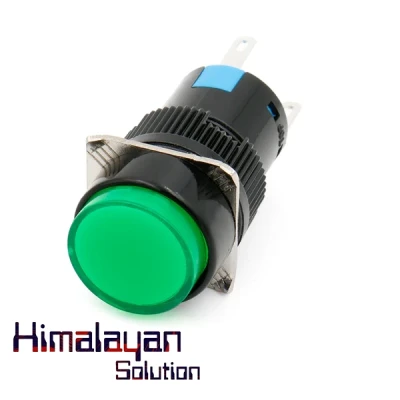 Push Button switch LA16 Self-Reset 12-24V (Green)