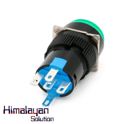 Push Button switch LA16 Self-Reset 12-24V (Green)