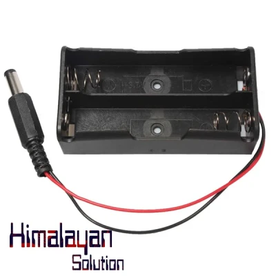 Battery Holder 18650 Dual Slot with DC Plug