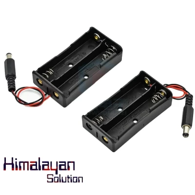 Battery Holder 18650 Dual Slot with DC Plug