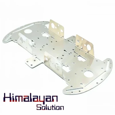 4WD Smart Car Chassis 1.5mm Aluminium Alloy