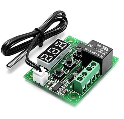 XH W1209 12V Digital Temperature Controller Module with Display and NTC Sensor including Casing.