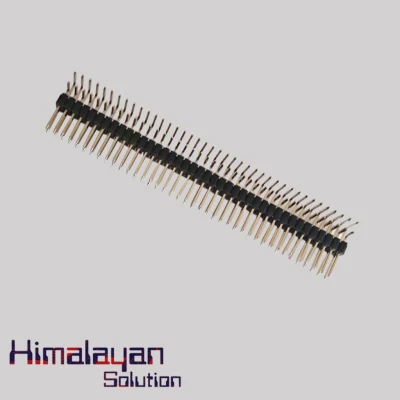 2 Line Banded Right Angle Male Header