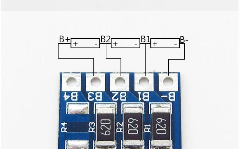 3channel 18650 Battery Balancer PCM Board Li-Ion 11.4V (Bms)