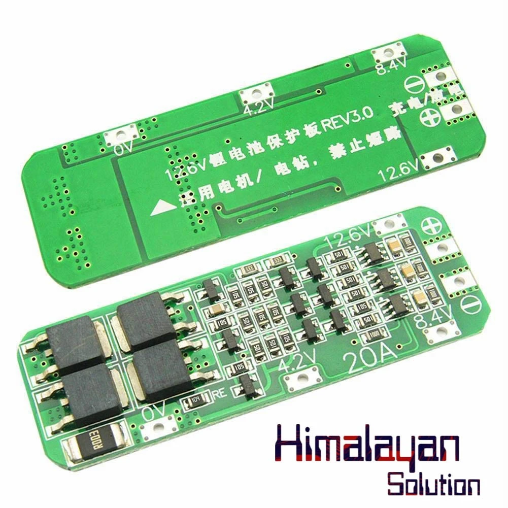 12.6v 3s Bms (Green)