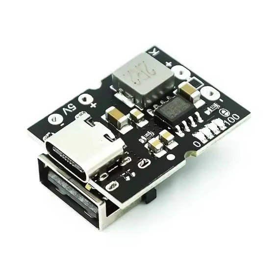 Type-C USB 5V 2A Boost Converter Step-Up Power Module Lithium Battery Charging Protection Board