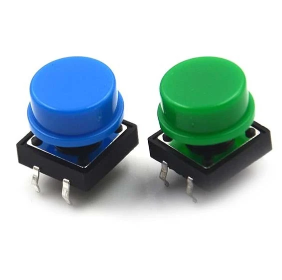 20 Piece Tactile Push Button Switches with Color Tact Caps Pack