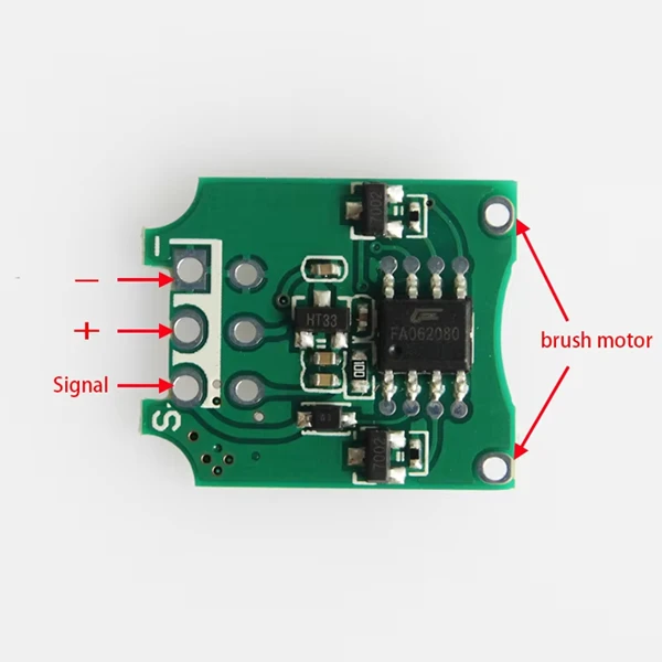 3A Micro 5V Brushed Motor Speed Controller ESC
