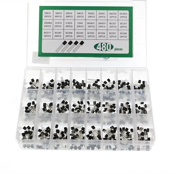 24Value 480PCS Transistor Assortment Kit