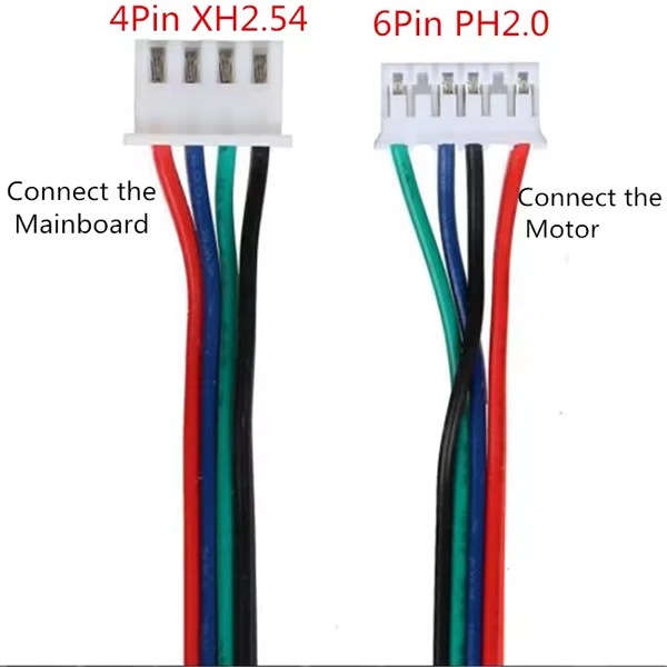 3D Printer Motor Connector Wire/Cables Dupont Line XH2.54 4pin to PH2.0 6pin (1 meter)